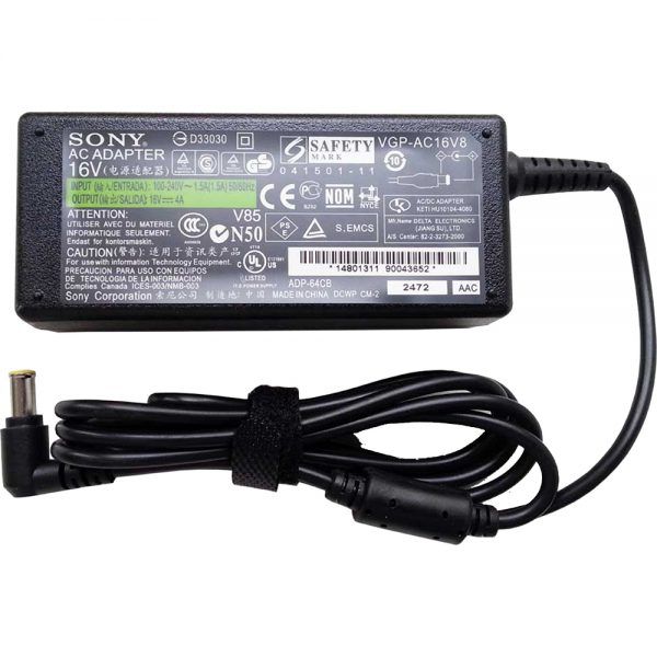 CARGADOR SONY 16V - 4A - 64W
